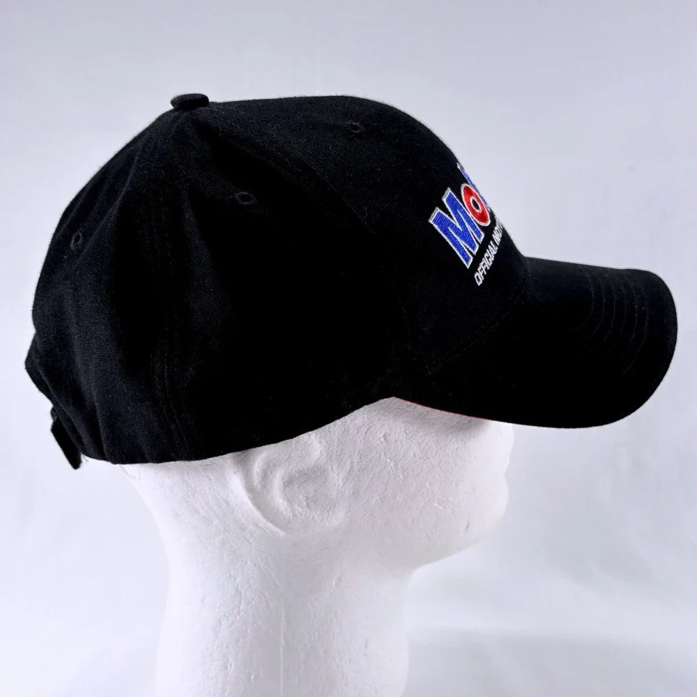 NASCAR Racing Mobil 1 Hat Signed (Unknown) Pegasus Black Baseball Cap
